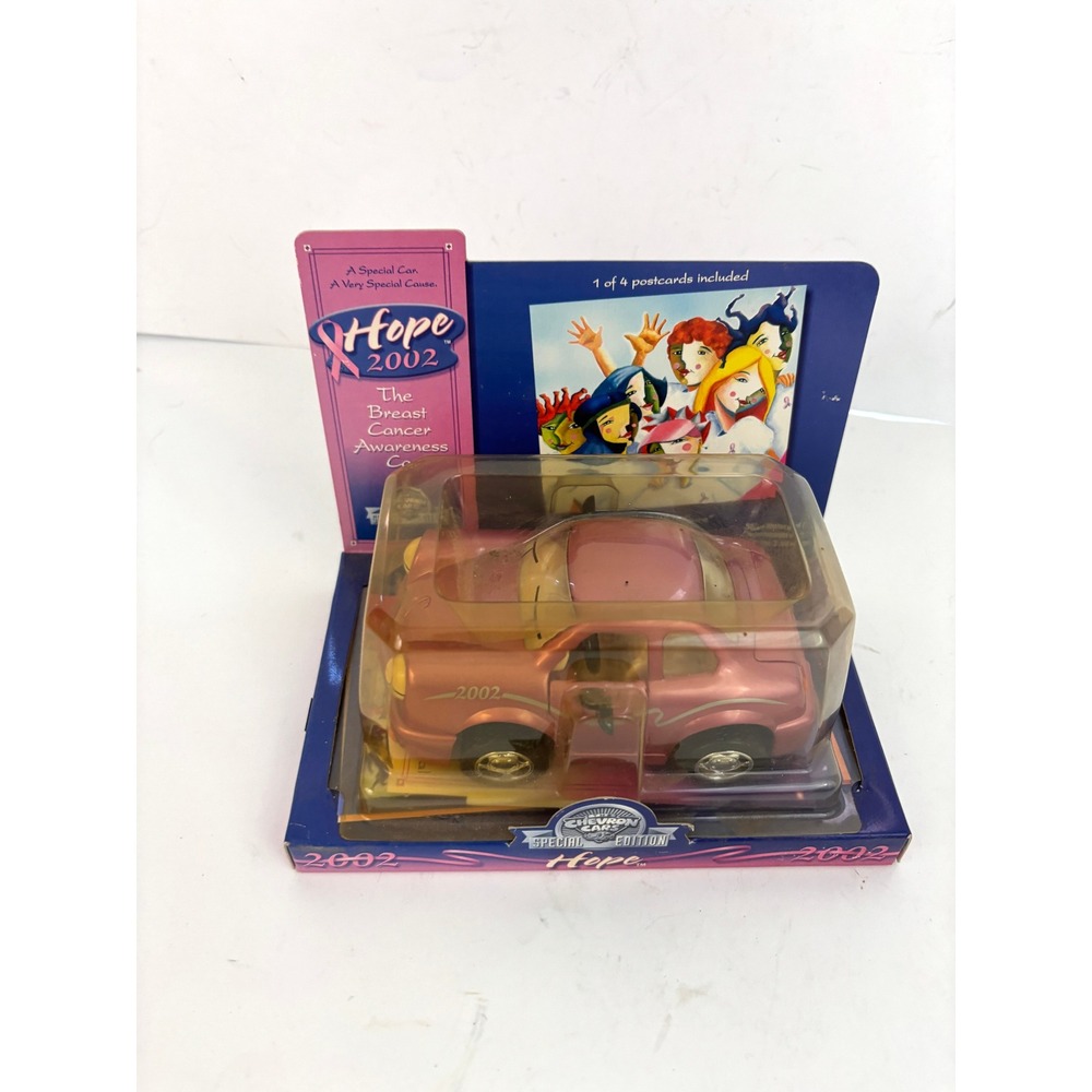 Vintage 2002 Chevron Cars Hope Breast Cancer Awareness Pink Car NIB